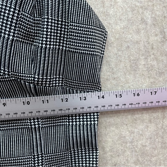 Forever 21 Houndstooth Glen Plaid Print Flared Dress, L Juniors - Picture 6 of 7